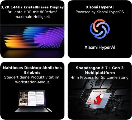 NEW Xiaomi Pad 7 256GB/8GB WiFi Android Tablet 3200x2136 Pixel 11,2" - Bild 2 von 3