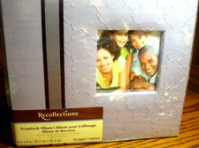 New Recollections Scrapbook Album 8 x 8 10 Top-Load Pages Makes 20 Layouts H19