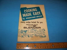 Proctor-Silex Blender Instructions & Recipes Vintage Booklet 1970