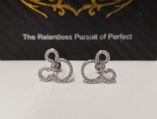 Shimmering Disney Mickey Mouse Head Sterling Silver Open Stud Earrings