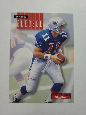 DREW BLEDSOE 1994 SKYBOX IMPACT FOOTBALL CARD # 166 E6402