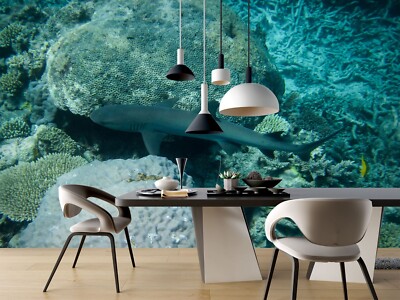 3D Animal Shark G7661 Wallpaper Wall Murals Removable Self-adhesive Erin