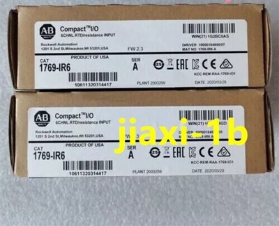 New Factory Sealed AB 1769-IR6 SERA CompactLogix 6 Pt RTD Module 
