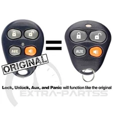 New Replacement Dei Viper 4 Btn Orange Keyless Remote Key Fob For EZSDEI476V