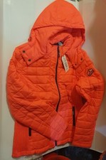 Hooded Box Quilt Fuji Jacket Red pink coat New Rrp�89.99 XL Size Womens Superdry
