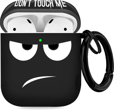 Airpods Case Don't Touch Me For Airpods Cover with Keychain Soft Cute Shockproof