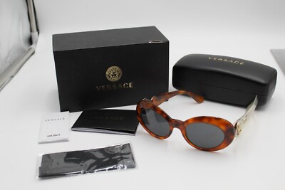 New With COA Versace Medusa Mod 4329 Cat Eye Tortoise Shell