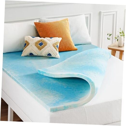 Gel AeroBreeze Cooling Air Flow Memory Foam Mattress Topper 2 Inch Swirl Twin