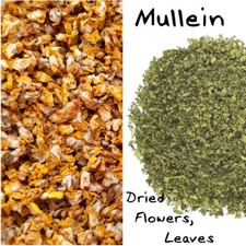 GREAT MULLEIN Herb Flower / Cut Leaves Loose Leaf Herbal Tea Verbascum Thapsus  
