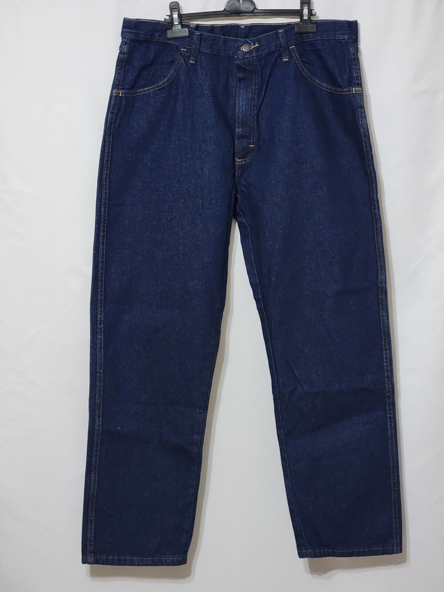 NWTS RUSTLER MEN'S WRANGLER HEAVYWEIGHT DENIM JEANS REG FIT