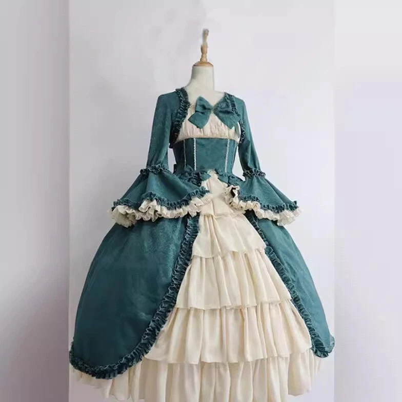 Vestidos de Noche Victorianos Vintage Negro Mascarada Baile de graduación Vestido Gótico Vestidos de Fiesta Foto 2 de 4