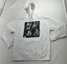 Taylor Swift Eras Tour Womens Black White Long Sleeve Pullover Hoodie Size Large