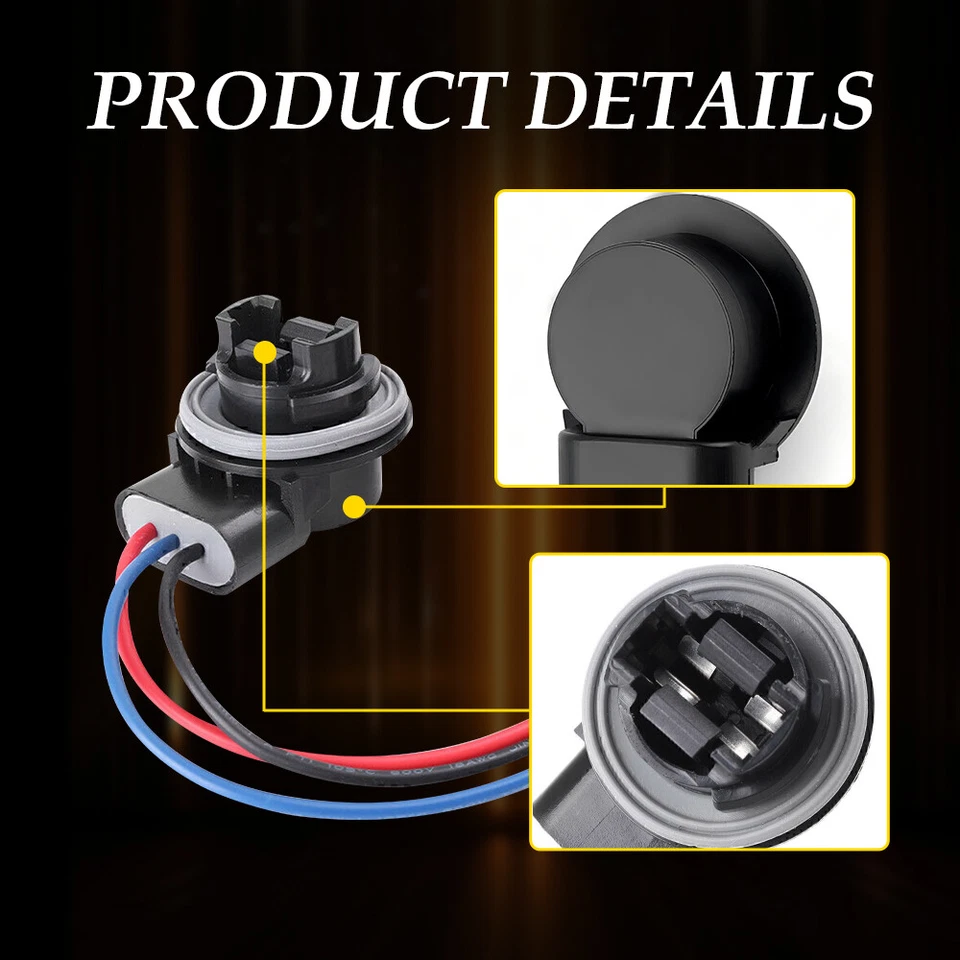 2X Bombilla Señal Frontal Giratoria 3157 T25 Enchufe Arnés Cable 12V Accesorios Coche Foto 4 de 4