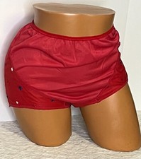 Vintage Red Brief Double Nylon Gusset Size 8 XL Rare