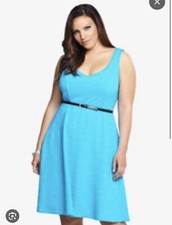 Torrid Dress Skater Blue Size 0