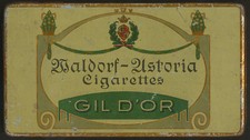 GIL D'OR - WALDORF-ASTORIA - 50 ZIGARETTEN - ALTE BLECHDOSE
