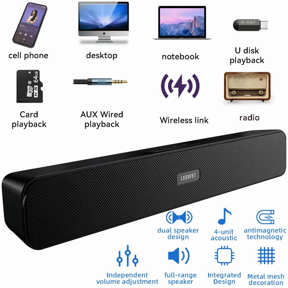 Wireless bluetooth cheap surround speakers
