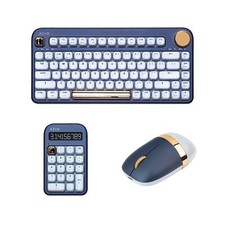 Teclado mecánico inalámbrico Azio IZO BT5/USB PC y Mac, iris azul e IZO inalámbrico...