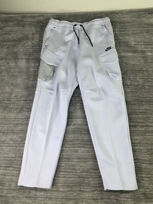 Nike Sportswear Tech Fleece Utility Jogger Mens Sz Large Football Grey/White