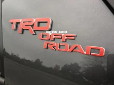 FITS Toyota Sequoia "TRD OFF ROAD" Emblem Decal 2023