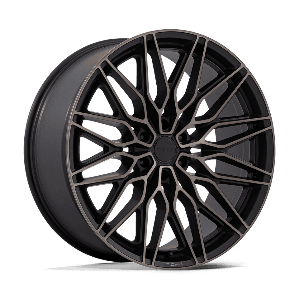 Llantas negras de 20 pulgadas Chevy Suburban Tahoe GMC Yukon Niche Calabria 6 tacos Foto 2 de 4