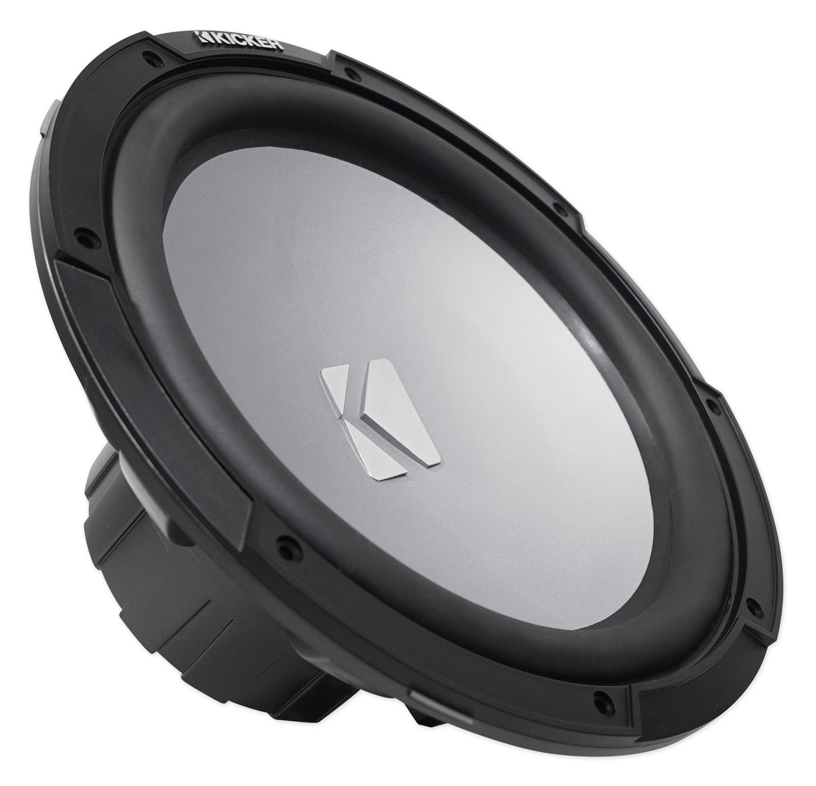 Морской лодочный сабвуфер KICKER 45KM124 12 мощностью 350 Вт с белой светодиодной решеткой KM12