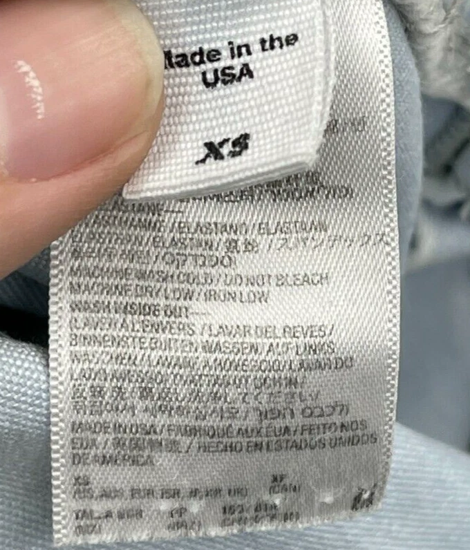 American Apparel Jeans Womens XS Light Wash High Rise Tapered Fit Y2K Streetwear - Image 4 of 4