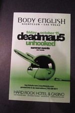 2010 Deadmau5 Concert Flyer Card 6"x4" Body English Nightclub Las Vegas