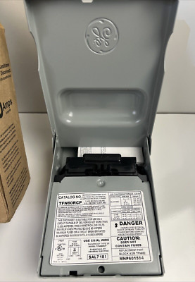 GE Non-Fuse Metallic AC Disconnect 60 Amp 240-Volt Switch Box Power Encl. NEW