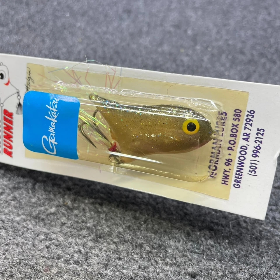 Norman Lures Front Runner Vintage Topwater Gamakatsu FRT-2-141-2" Smoke Sha Foto 2 de 3
