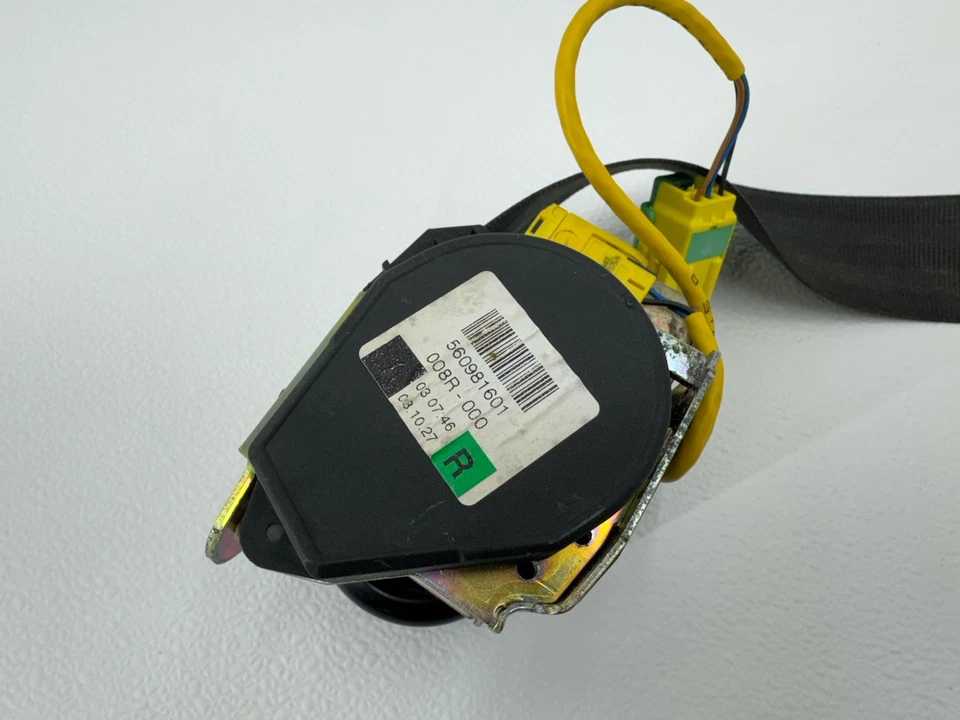 2004-2007 VOLKSWAGEN TOUAREG CINTURÓN DE SEGURIDAD PASAJERO DELANTERO DERECHO RETRACTOR OEM Foto 4 de 4