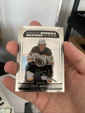 2021-22 O-Pee-Chee PLATINUM MARQUEE ROOKIES #259 Jack Ahcan BRUINS EX/NM