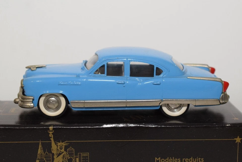 B85 1:43 BROOKLIN BRK29 BRK 29 KAISER MANHATTAN QUATTRO PORTE BERLINA 1953 BL... - Immagine 3 di 4