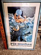 Rie Munoz Alaskan Native Print Mermaid Aubusson Tapestry Emma Frye Gallery 1989