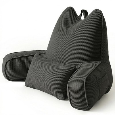 Ailuteie Patented Design Corduroy Bed Rest Pillow with Arms, Back Support Pil...