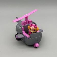Paw Patrol Skye Helicopter Toy Vehicle  Character Figure Gray  Pink 6.5" Long