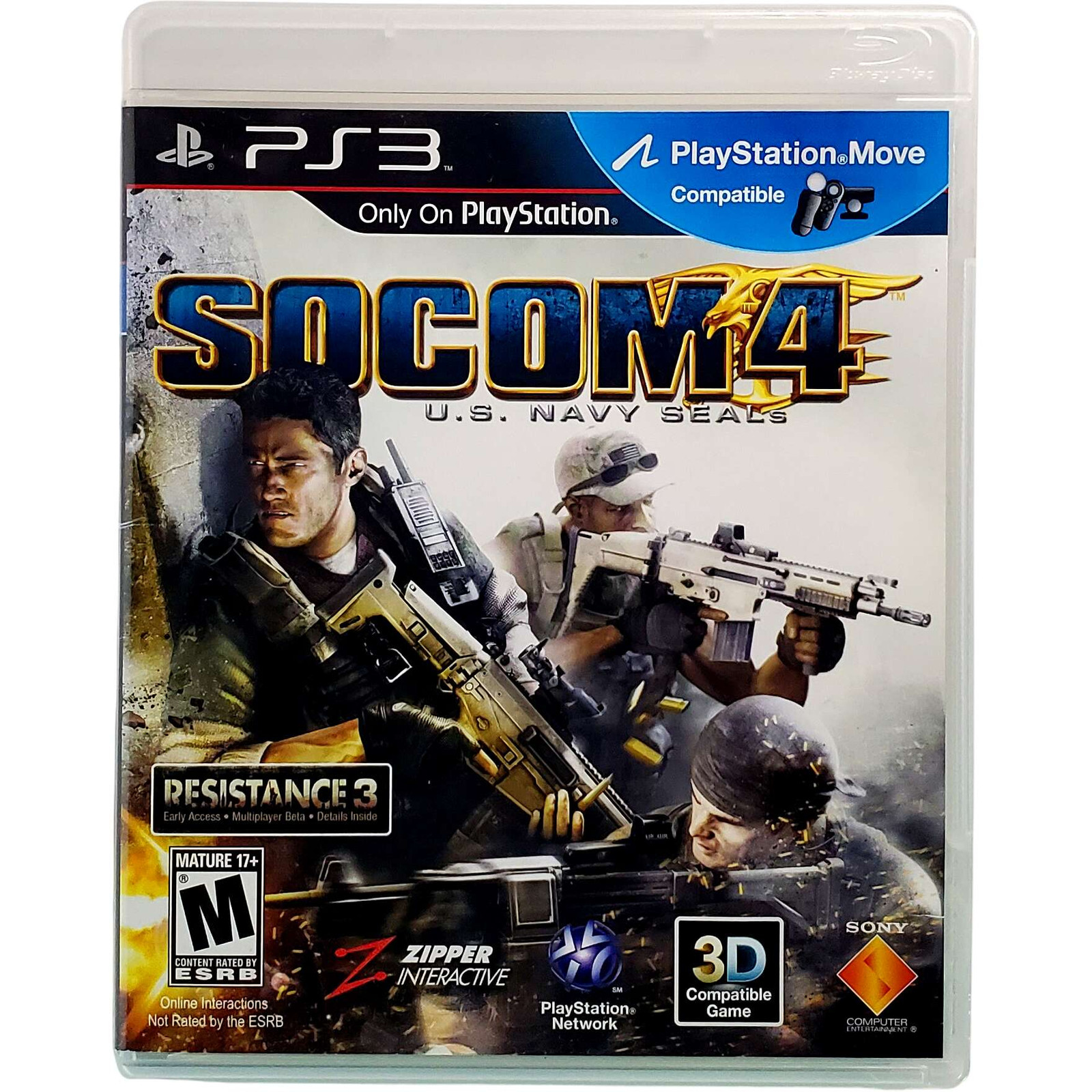 SOCOM 4 US Navy SEALs - Sony Playstation 3 PS3 Pristine Tested 1Y Guarantee