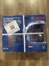 BOSCH 40ft/12m Red Self-Leveling Cross-Line Laser Level GCL 2-55