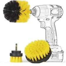 Free Shipping 3 Pcs/set Electric Scrubber Drill Clean Brush for Baseus