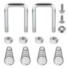 2 U Bolts 1900-2-1600, Safety Chain Trailer Replacement Gooseneck Hitch Kit