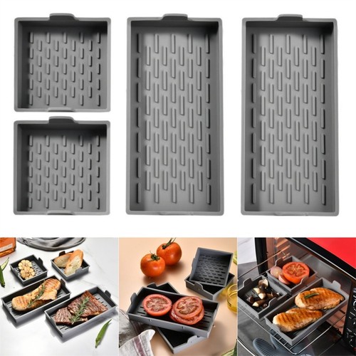 Lot de 4 casseroles à gâteau en silicone antiadhésives pour cuisson muffins b - Picture 2 of 12