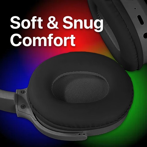 Auriculares Bluetooth Láser Niños con Luces RGB Volumen Limitado Diseño Plegable - Imagen 8 de 11