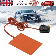 220V 150W Car Engine Oil Pan Sump Tank Heater Silicone Heating Pad UK Plug New