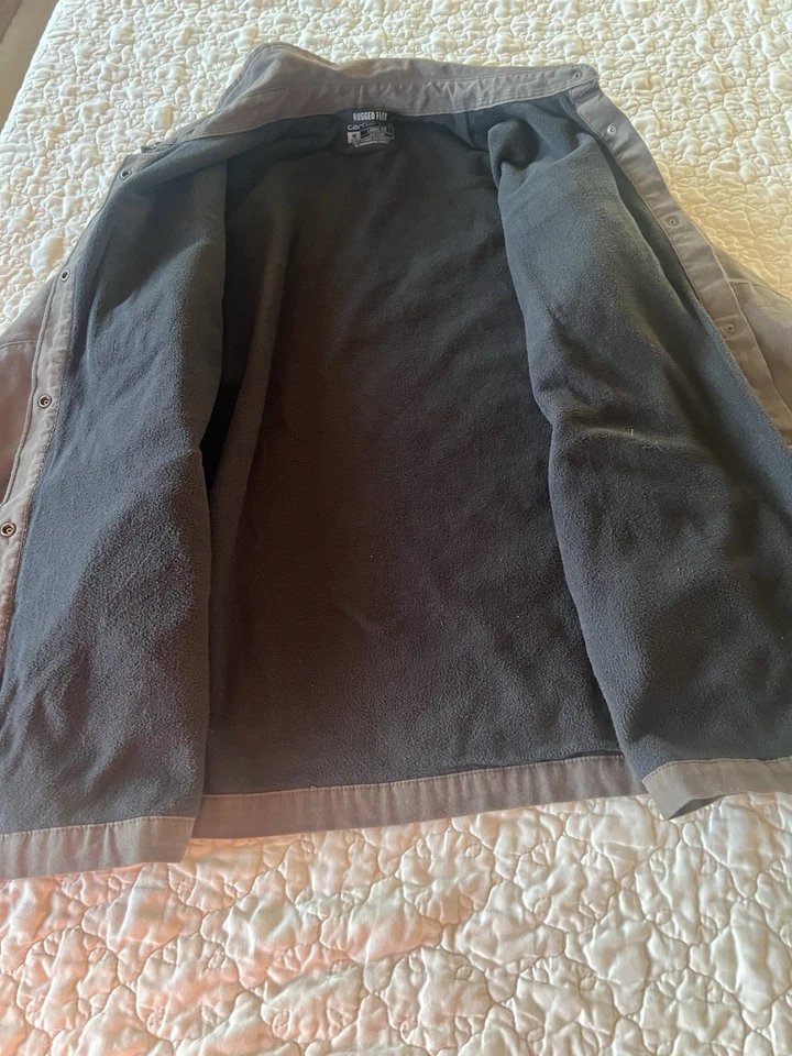 Chaqueta Camisa Carhartt Para Mujer Resistente Flexible Calce Suelto Lona Polar Talla M 8-10 Foto 2 de 4