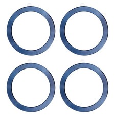 Universal CD Stripe Magnetic Adapter Ring, 4 Pcs Sticker Ring, Blue