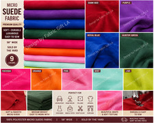 Micro Suede Upholstery Fabric 58 Wide Soft Faux Suede Sold by the Yard 9 Colors