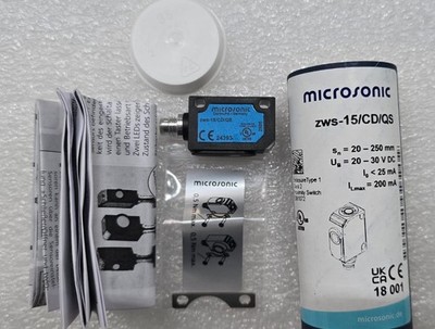 Microsonic ultrasonic proximity switch Ultraschall-Näherungsschalter NEW