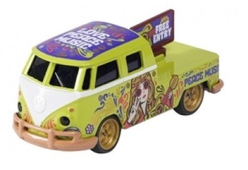Majorette 8504101000 - Volkswagen Deluxe Cars - VW T1 Green - New