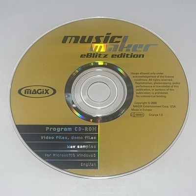 Magix Music Maker eBlitz Edition CD-Rom Disc Only