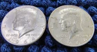 Lot of 2 - 1964 - D Kennedy Silver Half Dollars 50C - 90% Silver - AU+ Condition